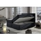 Ensemble boxspring complet tête de lit + sommiers + matelas + surmatelas BORIS de VENESETTI - simili cuir noir - 180x200 cm Ensemble boxspring complet tête de lit + sommiers + matelas + surmatelas BORIS de VENESETTI - simili cuir noir - 180x200 cm