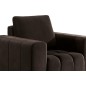 Fauteuil 1 place en tissu velours catégorie luxe, chocolat, LAZINO Fauteuil 1 place en tissu velours catégorie luxe, chocolat, LAZINO