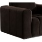 Fauteuil 1 place en tissu velours catégorie luxe, chocolat, LAZINO Fauteuil 1 place en tissu velours catégorie luxe, chocolat, LAZINO