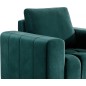 Fauteuil 1 place en tissu velours catégorie luxe, vert, LAZINO Fauteuil 1 place en tissu velours catégorie luxe, vert, LAZINO