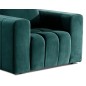 Fauteuil 1 place en tissu velours catégorie luxe, vert, LAZINO Fauteuil 1 place en tissu velours catégorie luxe, vert, LAZINO