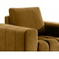 Fauteuil 1 place en tissu velours catégorie luxe, moutarde, LAZINO Fauteuil 1 place en tissu velours catégorie luxe, moutarde, LAZINO