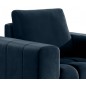 Fauteuil 1 place en tissu velours catégorie luxe, bleu foncé, LAZINO Fauteuil 1 place en tissu velours catégorie luxe, bleu foncé, LAZINO