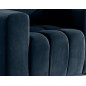 Fauteuil 1 place en tissu velours catégorie luxe, bleu foncé, LAZINO Fauteuil 1 place en tissu velours catégorie luxe, bleu foncé, LAZINO