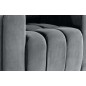 Fauteuil 1 place en tissu velours catégorie luxe, gris, LAZINO Fauteuil 1 place en tissu velours catégorie luxe, gris, LAZINO