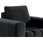 Fauteuil 1 place en tissu velours catégorie luxe, gris foncé, LAZINO Fauteuil 1 place en tissu velours catégorie luxe, gris foncé, LAZINO