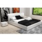 Lit design en cuir italien de luxe SPIRIT, blanc, 180x200 Lit design en cuir italien de luxe SPIRIT, blanc, 180x200