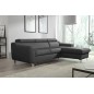 1er paiement de la commande: Canapé d'angle convertible en cuir italien de luxe 5 places astoria, gris foncé, angle droit, 6x sa 1er paiement de la commande: Canapé d'angle convertible en cuir italien de luxe 5 places astoria, gris foncé, angle droit, 6x sa