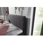 Ensemble boxspring complet tête de lit + sommiers + matelas + surmatelas ALVEN - tissu luxe gris foncé - 160x200 cm Ensemble boxspring complet tête de lit + sommiers + matelas + surmatelas ALVEN - tissu luxe gris foncé - 160x200 cm