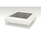 Table basse en cuir italien PALOMA, blanc Table basse en cuir italien PALOMA, blanc