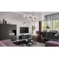 Très jolie commode de dimensions 180x40x80 cm, noir mat - Lancaster Très jolie commode de dimensions 180x40x80 cm, noir mat - Lancaster