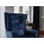 Fauteuil 1 place en tissu velours catégorie luxe, bleu foncé, ARTISTE Fauteuil 1 place en tissu velours catégorie luxe, bleu foncé, ARTISTE