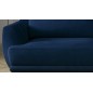 Canapé 3/4 places convertible - bleu foncé - en tissu velours de qualité luxe, MEGANE Canapé 3/4 places convertible - bleu foncé - en tissu velours de qualité luxe, MEGANE