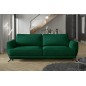 Canapé 3/4 places convertible - vert - en tissu velours de qualité luxe, MEGANE Canapé 3/4 places convertible - vert - en tissu velours de qualité luxe, MEGANE