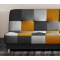 Canapé 3 places convertible - multicolore - en tissu de belle qualité, CAYENNE, Multicolore jaune gris noir Canapé 3 places convertible - multicolore - en tissu de belle qualité, CAYENNE, Multicolore jaune gris noir