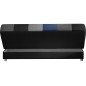 Canapé 3 places convertible - noir/gris/bleu/multicolore - en tissu de belle qualité, CAYENNE