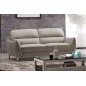 Ensemble canapé 3 places + fauteuil 1 place en cuir italien buffle RIVOLI, gris clair Ensemble canapé 3 places + fauteuil 1 place en cuir italien buffle RIVOLI, gris clair
