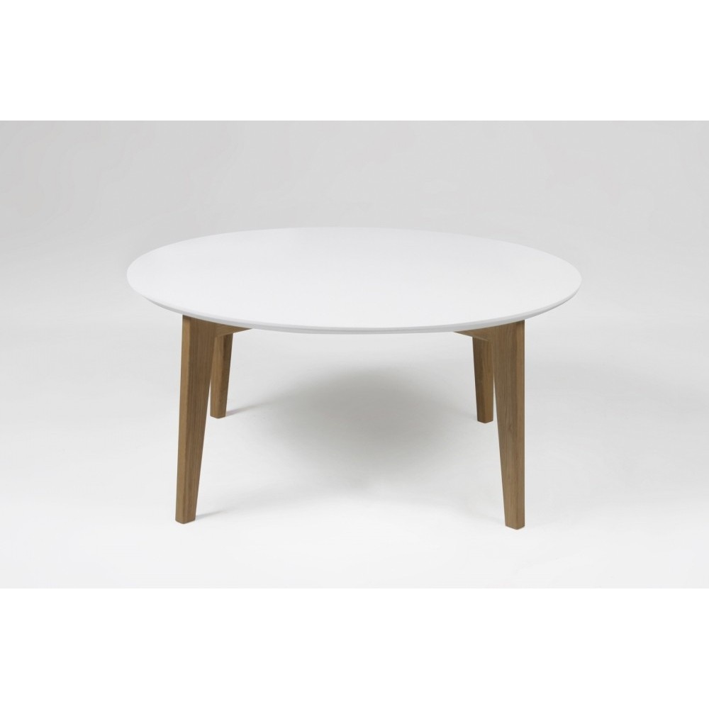 Table basse design nordique, ronde, IPSO, blanche Table basse design nordique, ronde, IPSO, blanche