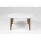 Table basse design nordique, ronde, IPSO, blanche Table basse design nordique, ronde, IPSO, blanche