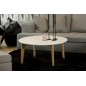 Table basse design nordique, ronde, IPSO, blanche Table basse design nordique, ronde, IPSO, blanche