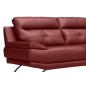 Canapé 2 places en 100% tout cuir épais italien vachette DEREK, couleur bordeaux Canapé 2 places en 100% tout cuir épais italien vachette DEREK, couleur bordeaux