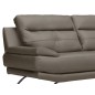 Canapé 2 places en 100% tout cuir épais italien vachette DEREK, couleur taupe Canapé 2 places en 100% tout cuir épais italien vachette DEREK, couleur taupe
