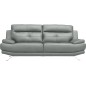 Canapé 3 places en 100% tout cuir épais italien vachette DEREK, couleur gris steel Canapé 3 places en 100% tout cuir épais italien vachette DEREK, couleur gris steel