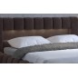 Lit 160x200 rembourré en velours luxe avec coffre et éclairage LED, chocolat, LANA Lit 160x200 rembourré en velours luxe avec coffre et éclairage LED, chocolat, LANA