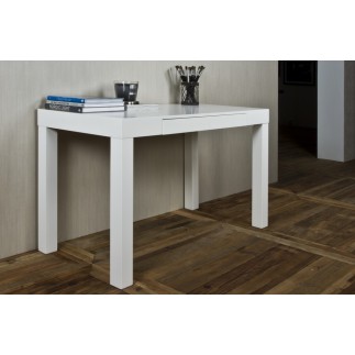 Bureau design nordique en bois lacqué ANFA, blanc