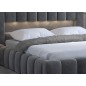 Lit 160x200 rembourré en velours luxe avec coffre et éclairage LED, gris foncé, LANA Lit 160x200 rembourré en velours luxe avec coffre et éclairage LED, gris foncé, LANA