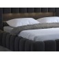 Lit 140x200 rembourré en velours luxe avec coffre et éclairage LED, anthracite, LANA Lit 140x200 rembourré en velours luxe avec coffre et éclairage LED, anthracite, LANA