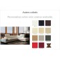 Canapé d'angle en cuir italien 6/7 places IZEN, couleur personnalisée, version LUXE, angle droit