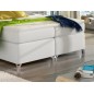 Ensemble boxspring complet tête de lit + sommiers + matelas + surmatelas BASSANO - en simili cuir blanc cassé - 140x200 cm Ensemble boxspring complet tête de lit + sommiers + matelas + surmatelas BASSANO - en simili cuir blanc cassé - 140x200 cm