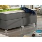 Ensemble boxspring complet tête de lit + sommiers + matelas + surmatelas BASSANO - en simili cuir gris foncé - 140x200 cm Ensemble boxspring complet tête de lit + sommiers + matelas + surmatelas BASSANO - en simili cuir gris foncé - 140x200 cm