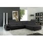 Canapé d'angle en cuir italien 6/7 places IZEN, noir, version LUXE, angle droit Canapé d'angle en cuir italien 6/7 places IZEN, noir, version LUXE, angle droit