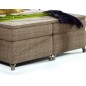 Ensemble boxspring complet tête de lit + sommiers + matelas + surmatelas BASSANO - en tissu marron chiné - 160x200 cm Ensemble boxspring complet tête de lit + sommiers + matelas + surmatelas BASSANO - en tissu marron chiné - 160x200 cm
