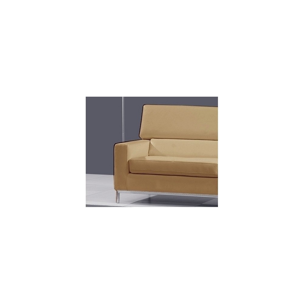 Fauteuil 1 place en cuir italien XENIA, beige Fauteuil 1 place en cuir italien XENIA, beige