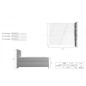 Ensemble boxspring complet tête de lit + sommiers + matelas + surmatelas BASSANO - en tissu marron chiné - 160x200 cm Ensemble boxspring complet tête de lit + sommiers + matelas + surmatelas BASSANO - en tissu marron chiné - 160x200 cm