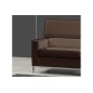 Fauteuil 1 place en cuir italien XENIA, chocolat Fauteuil 1 place en cuir italien XENIA, chocolat