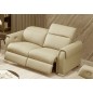Canapé 3 places avec 2 relax électriques en cuir italien buffle TOPRELAX, beige Canapé 3 places avec 2 relax électriques en cuir italien buffle TOPRELAX, beige