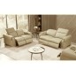 Canapé 3 places avec 2 relax électriques en cuir italien buffle TOPRELAX, beige Canapé 3 places avec 2 relax électriques en cuir italien buffle TOPRELAX, beige