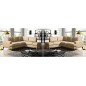 2eme paiement de la commande: 2 Canapés d'angle convertible cuir italien luxe 4/5 places coffre FARELI beige: 1 canapé angle dro