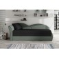 Banquette lit gigogne en tissu de qualité bicolore noir et gris-vert, angle gauche - AGATA, 3 places Banquette lit gigogne en tissu de qualité bicolore noir et gris-vert, angle gauche - AGATA, 3 places