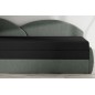 Banquette lit gigogne en tissu de qualité bicolore noir et gris-vert, angle gauche - AGATA, 3 places Banquette lit gigogne en tissu de qualité bicolore noir et gris-vert, angle gauche - AGATA, 3 places