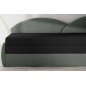Banquette lit gigogne en tissu de qualité bicolore noir et gris-vert, angle droit- AGATA, 3 places Banquette lit gigogne en tissu de qualité bicolore noir et gris-vert, angle droit- AGATA, 3 places