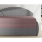 Banquette lit gigogne en tissu de qualité rose et gris, angle gauche - AGATA, 3 places Banquette lit gigogne en tissu de qualité rose et gris, angle gauche - AGATA, 3 places