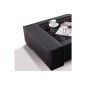 Table basse en cuir italien ZANA, noir Table basse en cuir italien ZANA, noir