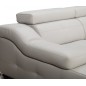 Canapé d'angle double relax en cuir de buffle italien de luxe 5 places BiRELAX, gris foncé, angle gauche Canapé d'angle double relax en cuir de buffle italien de luxe 5 places BiRELAX, gris foncé, angle gauche