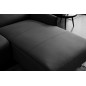 Canapé d'angle avec un relax électrique en cuir de buffle italien de luxe 6 places BOSTON noir, angle droit Canapé d'angle avec un relax électrique en cuir de buffle italien de luxe 6 places BOSTON noir, angle droit