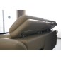 - Canapé d'angle en cuir buffle italien de luxe 6/7 places LORENZO, beige, angle gauche